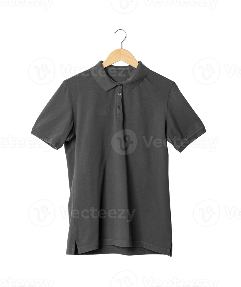 graues Poloshirt-Mockup hängend, png-Datei png