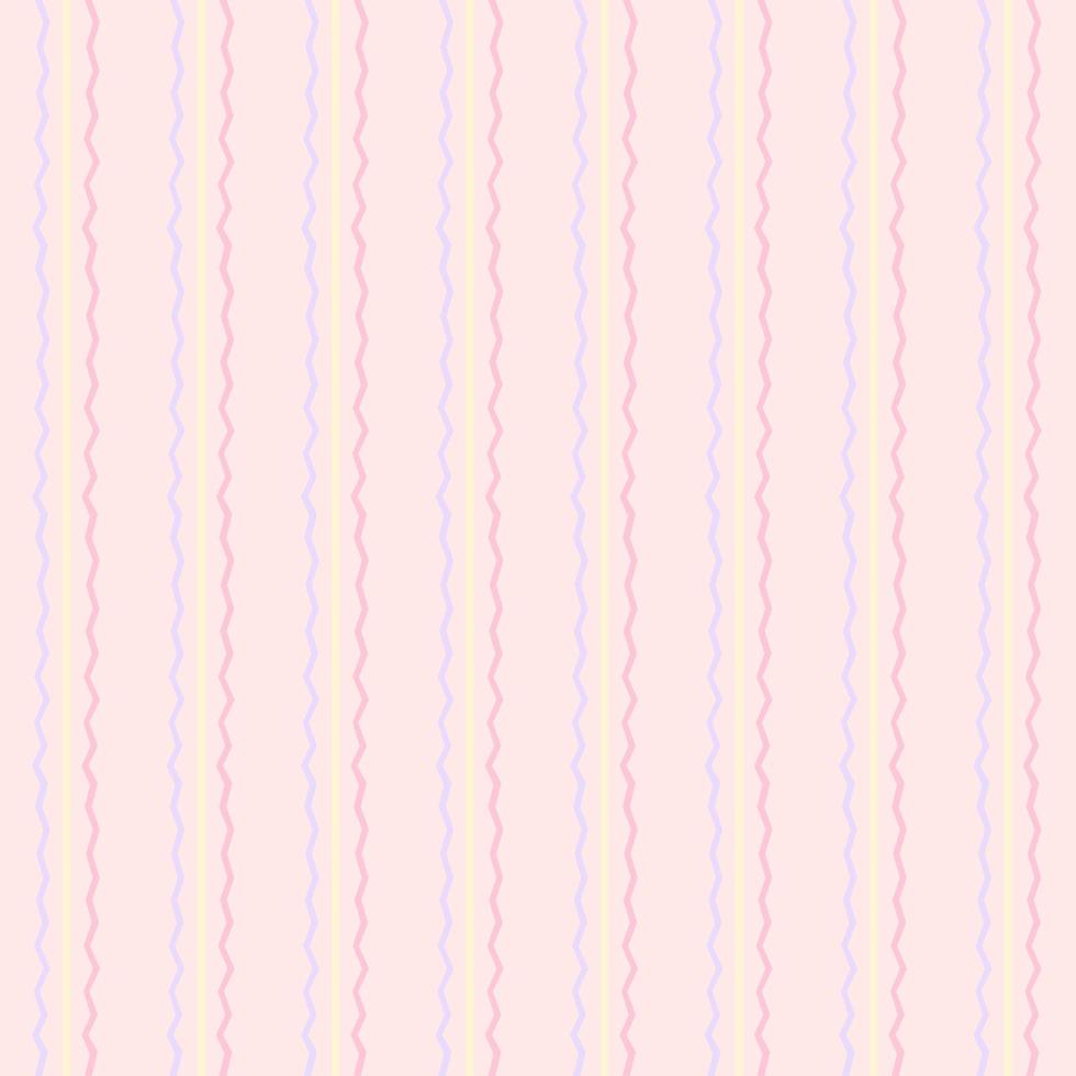 Seamless pattern of pink pastel background with colorful wave line vector