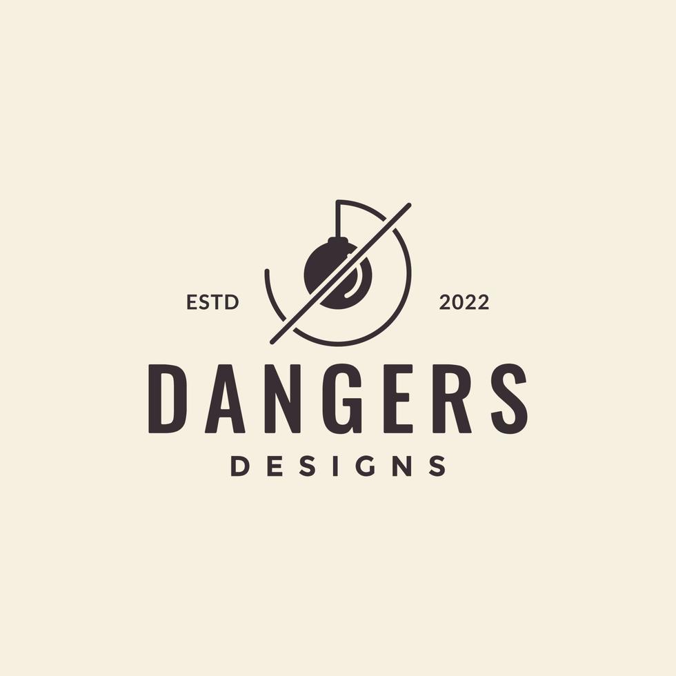 simple boom danger logo design vector graphic symbol icon illustration creative idea