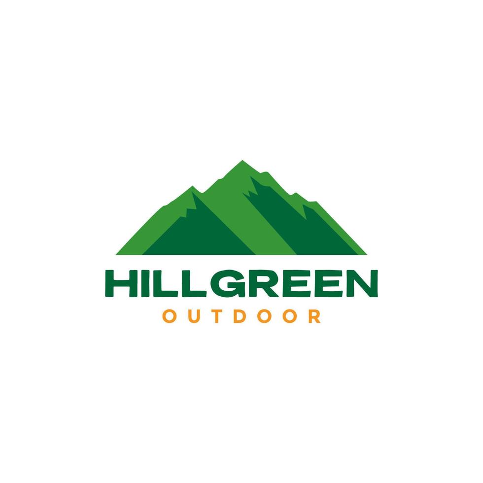 hill green minimal colorful logo design vector graphic symbol icon illustration creative idea