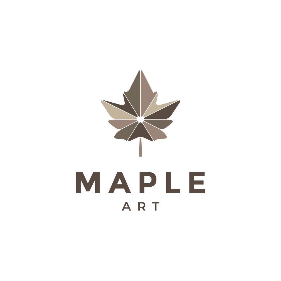 dry maple abstract logo design vector graphic symbol icon illustration creative idea