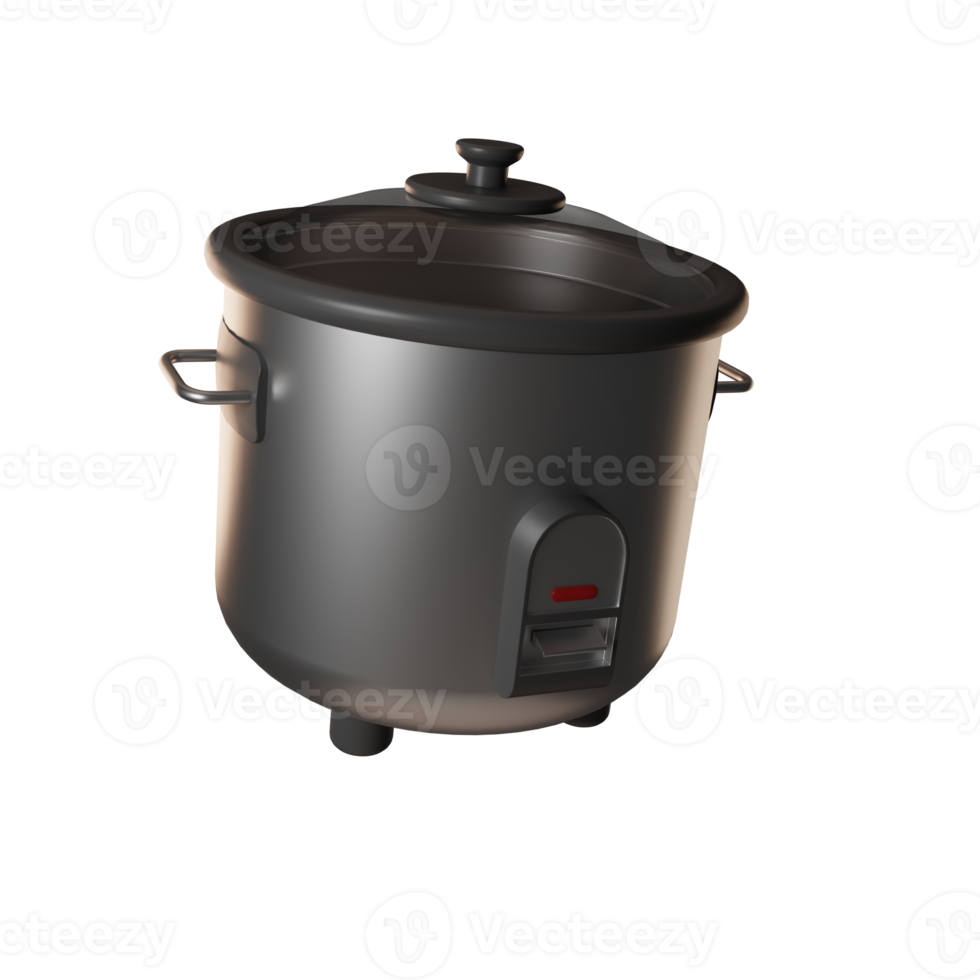 Rice Cooker illustration 3d png