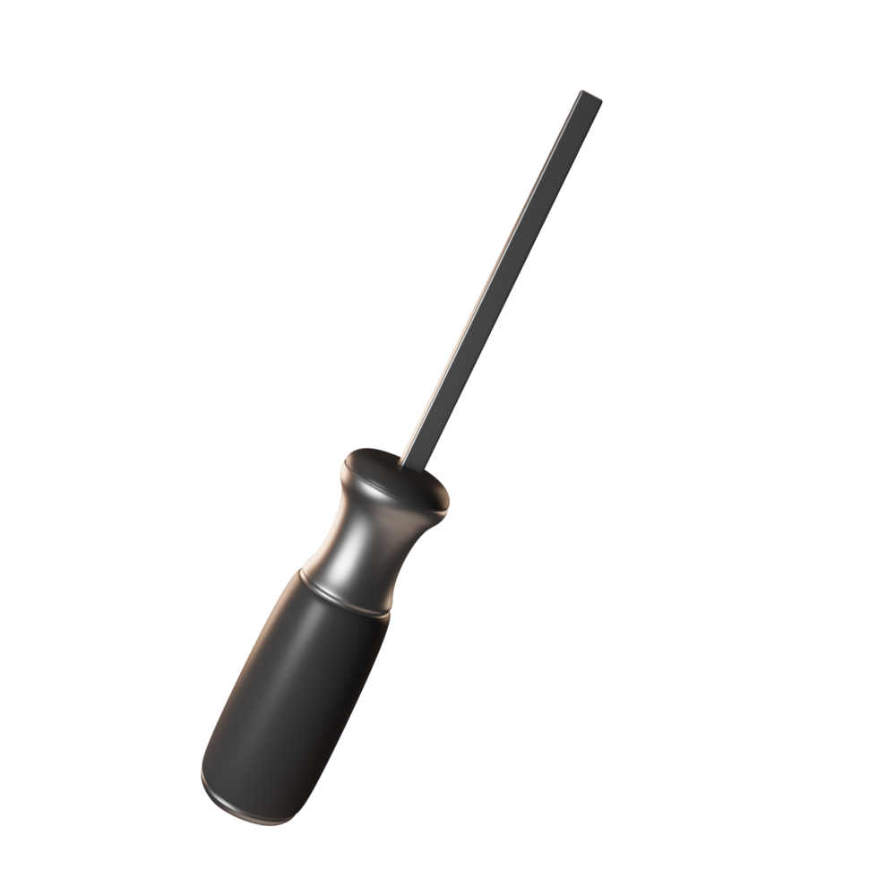 Screwdriver illustration 3d png