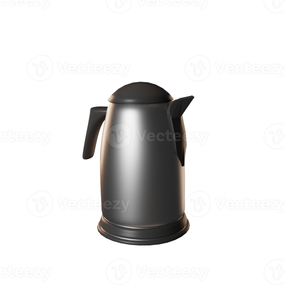 Kettle illustration 3d png