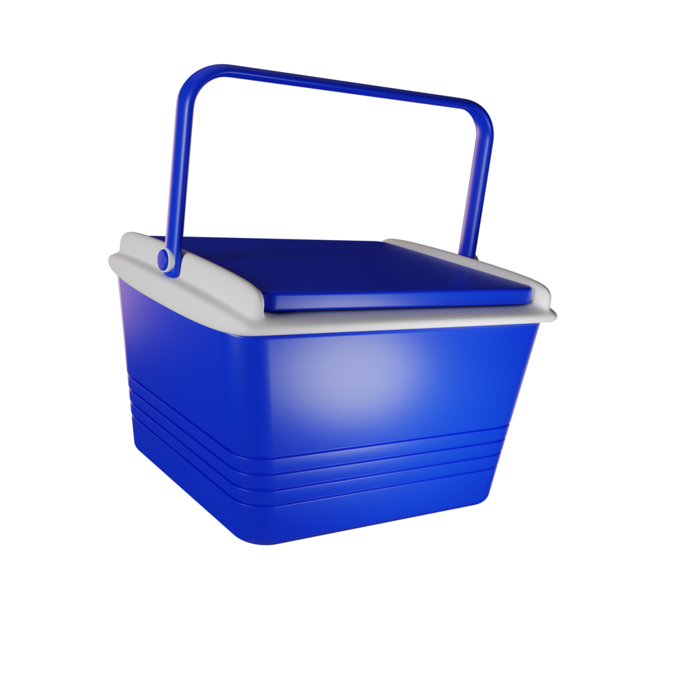 ice bucket illustration 3d png
