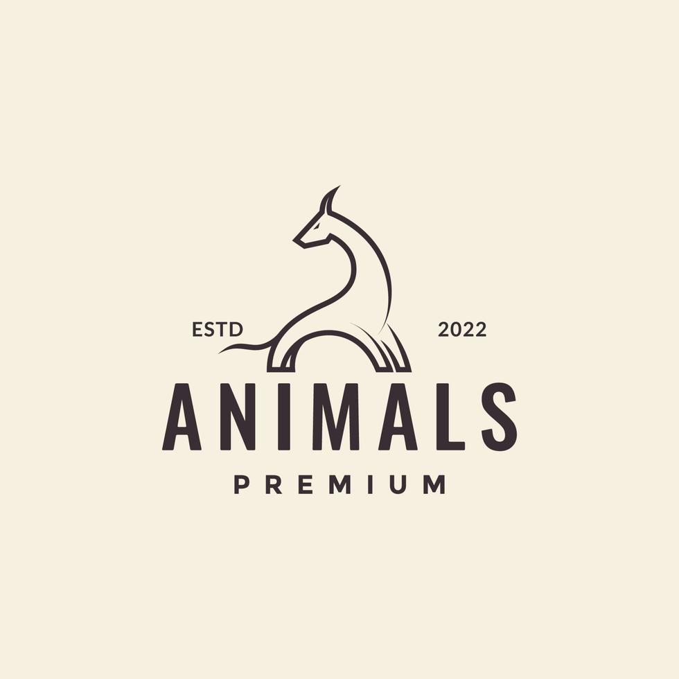 legend animal dinosaur simple hipster logo design vector graphic symbol icon illustration creative idea