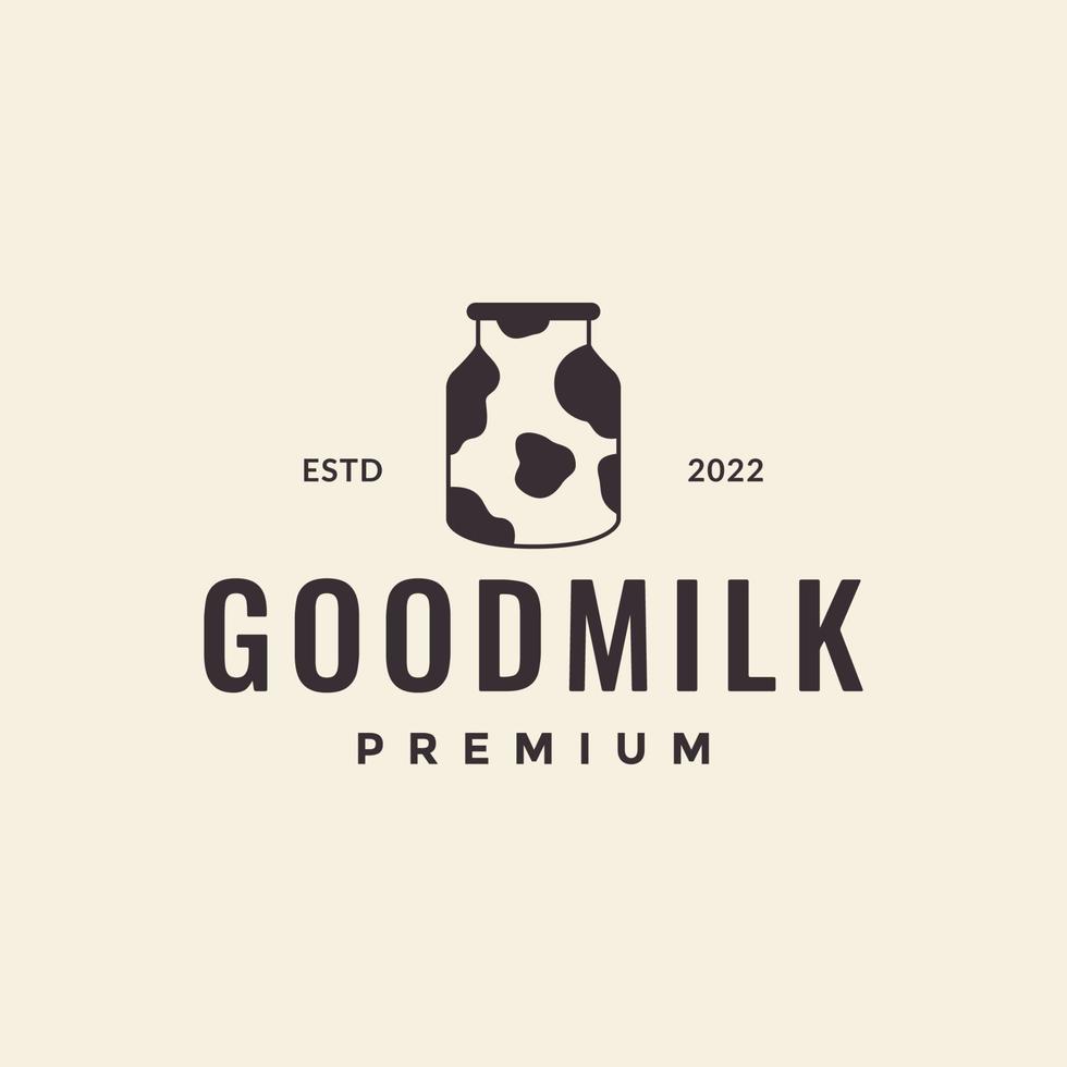 bottle with milk cow dairy logo design vector graphic symbol icon illustration creative idea