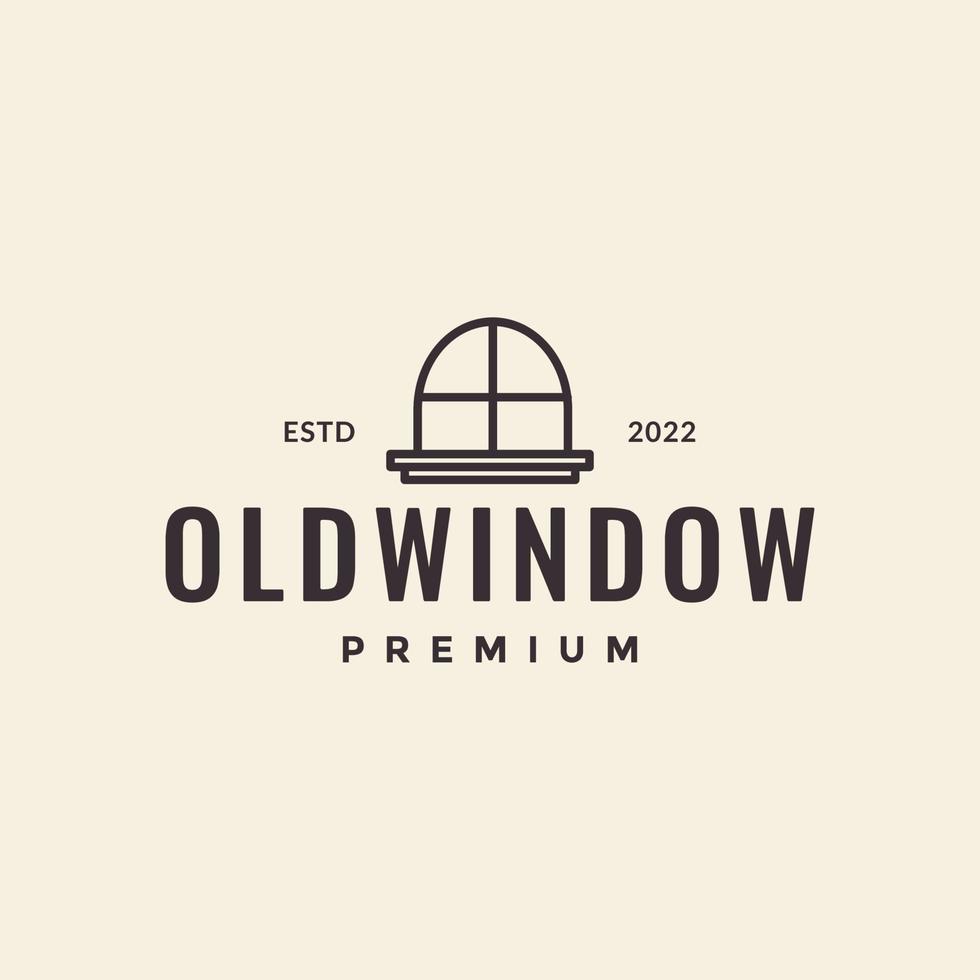 line curve old window hipster logo design vector graphic symbol icon illustration creative idea