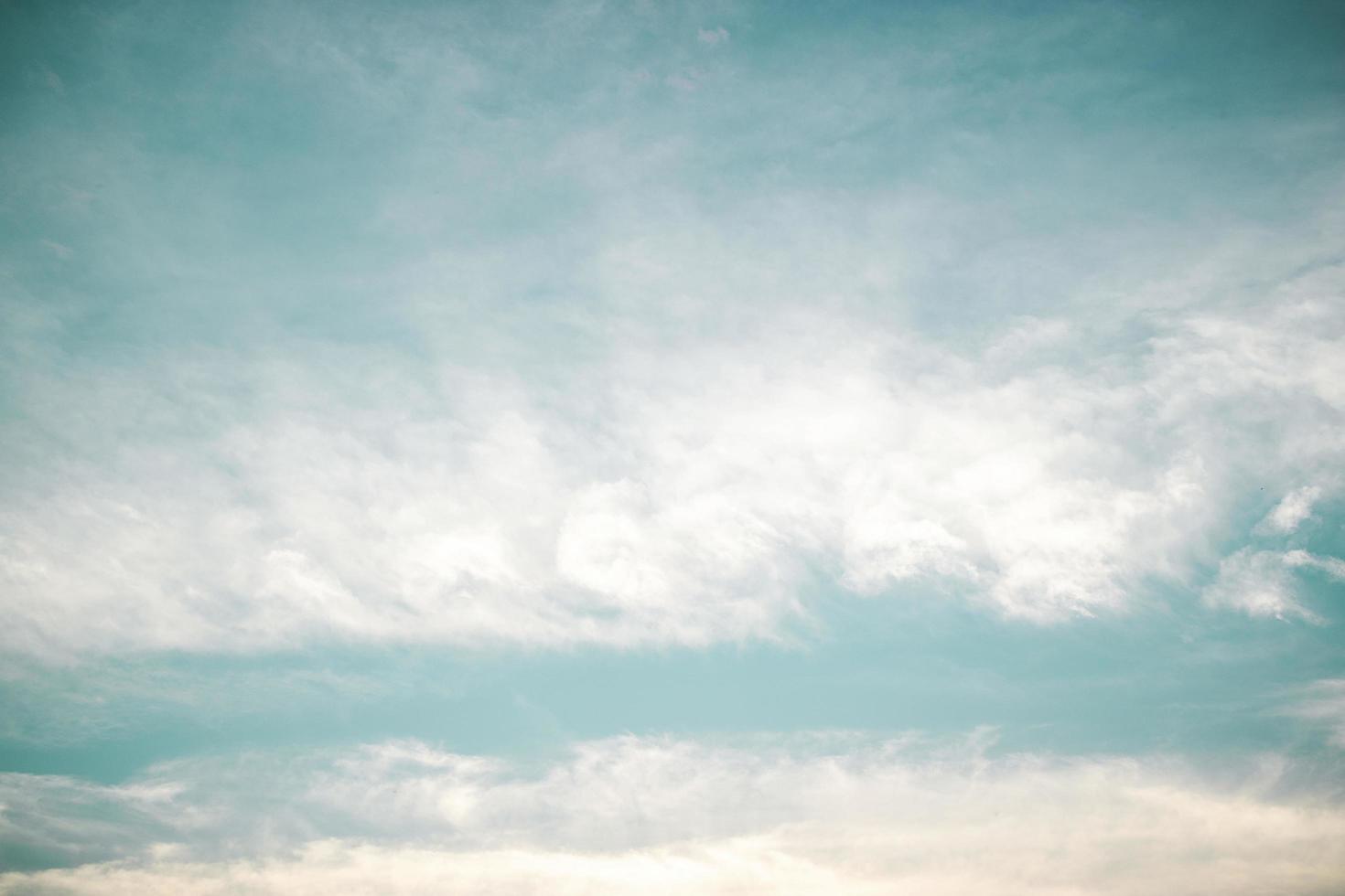 Blue sky with cloud photo