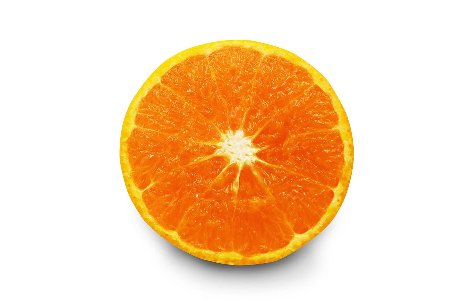 Fresh orange fruit isolated on  white background, with clipping path. photo