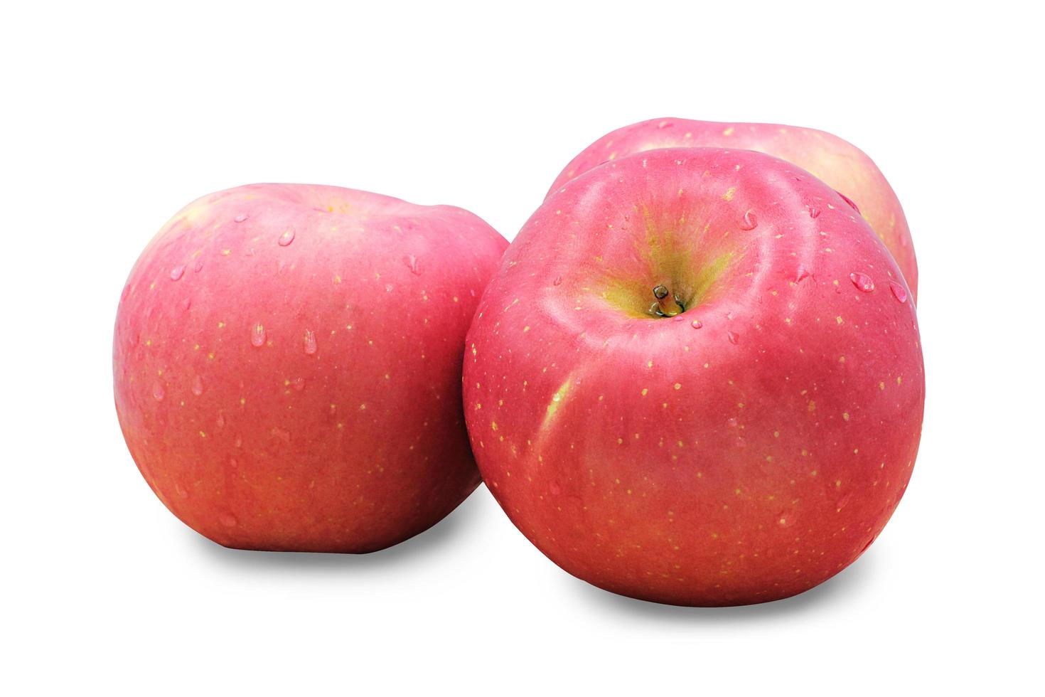Fresh apple fruit isolated on  white background, with clipping path. photo
