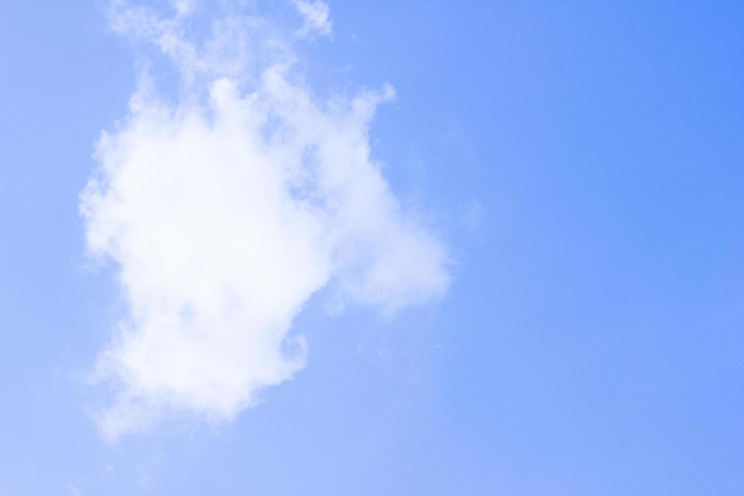 Blue sky with cloud photo