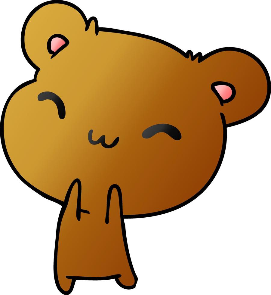 gradient cartoon kawaii cute hamster vector