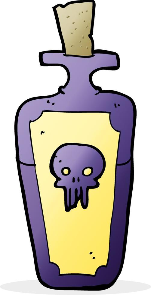 cartoon potion bottle vector