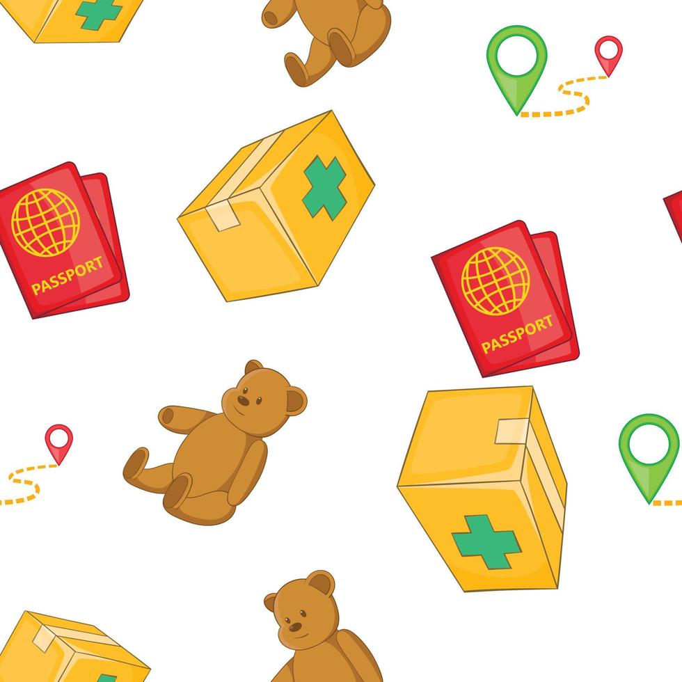 Left country pattern, cartoon style vector