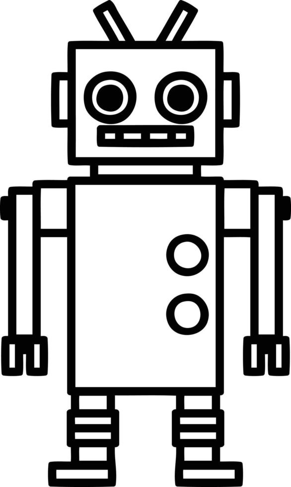 dancing robot icon vector