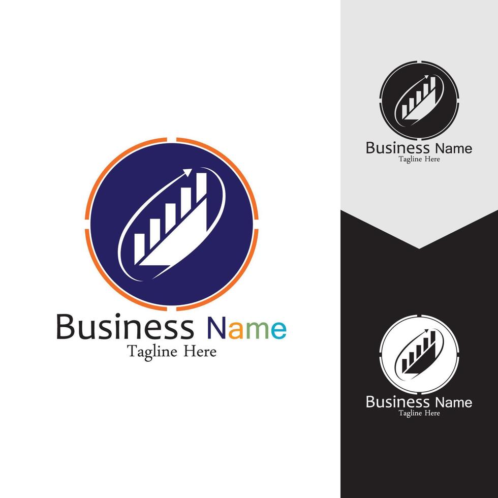 Business Marketing and finance vector logo concept template design