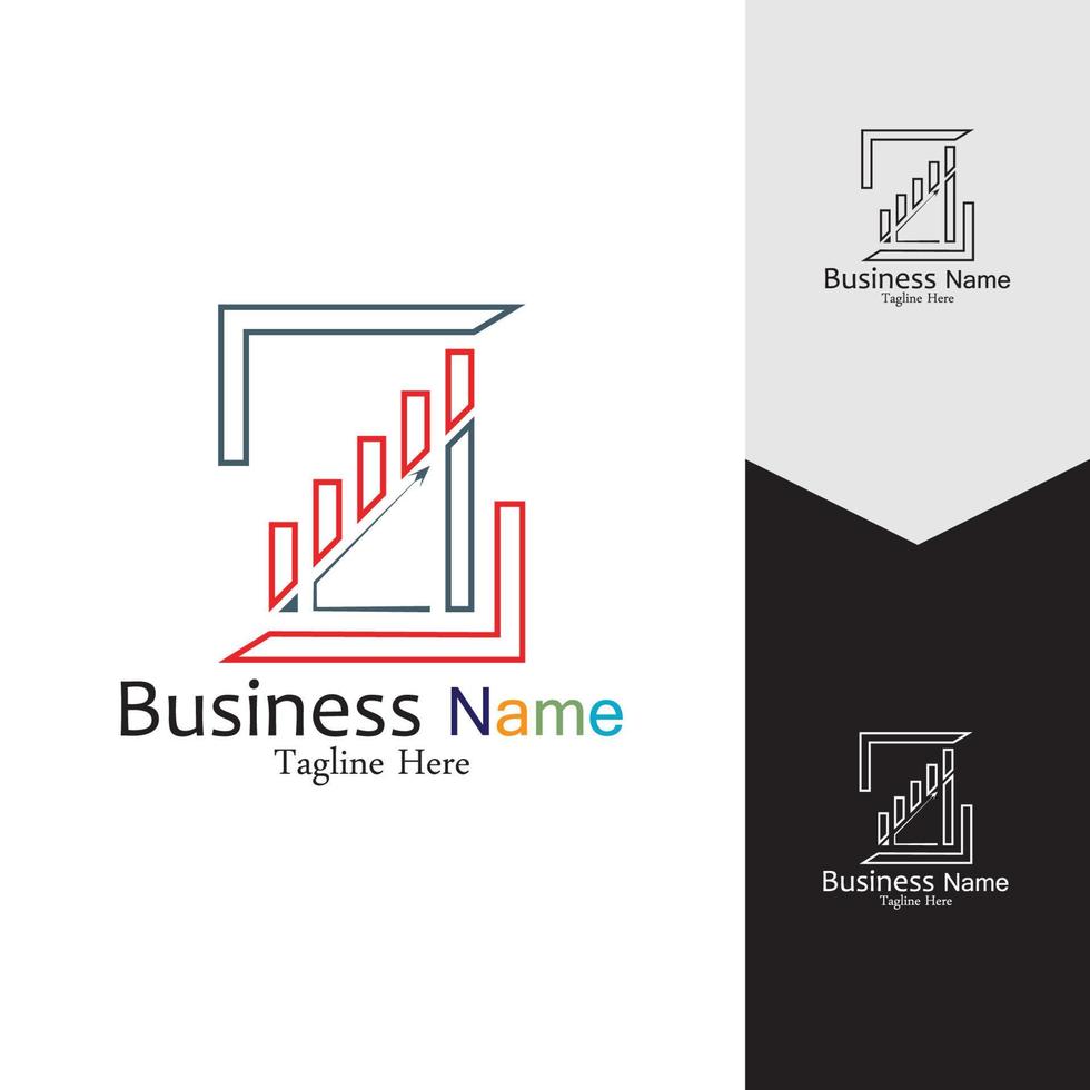 Business Marketing and finance vector logo concept template design