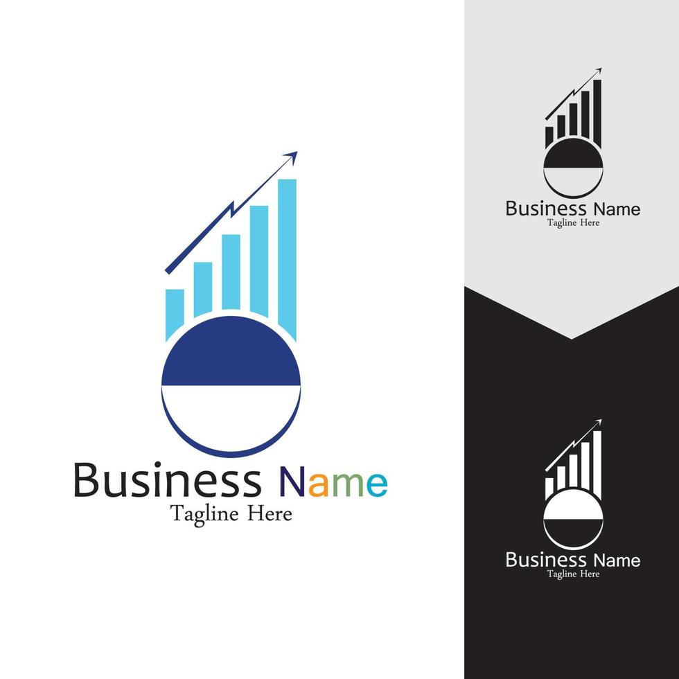 Business Marketing and finance vector logo concept template design