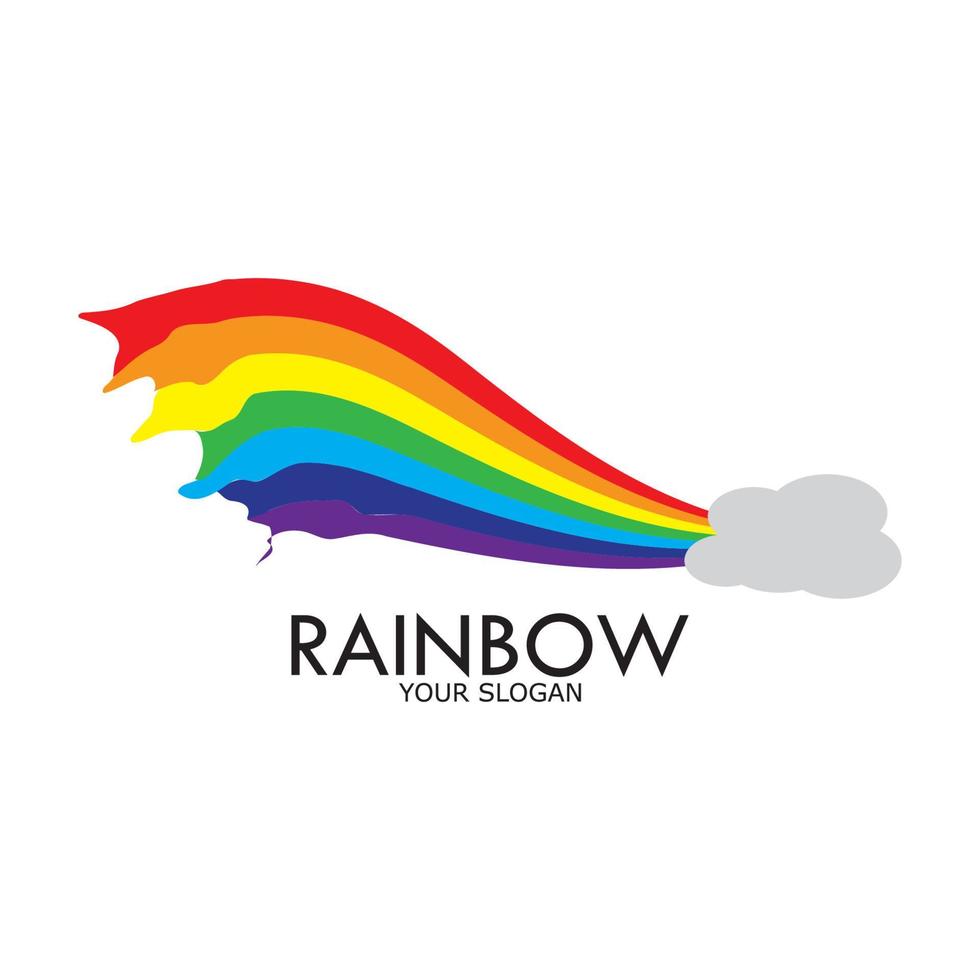 Rainbow vector icon illustration