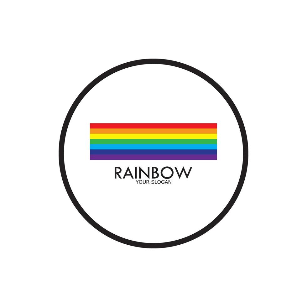 Rainbow vector icon illustration