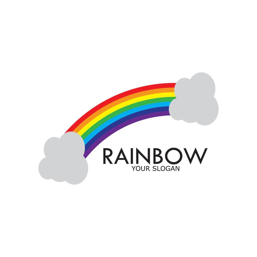 ilustración de icono de vector de arco iris