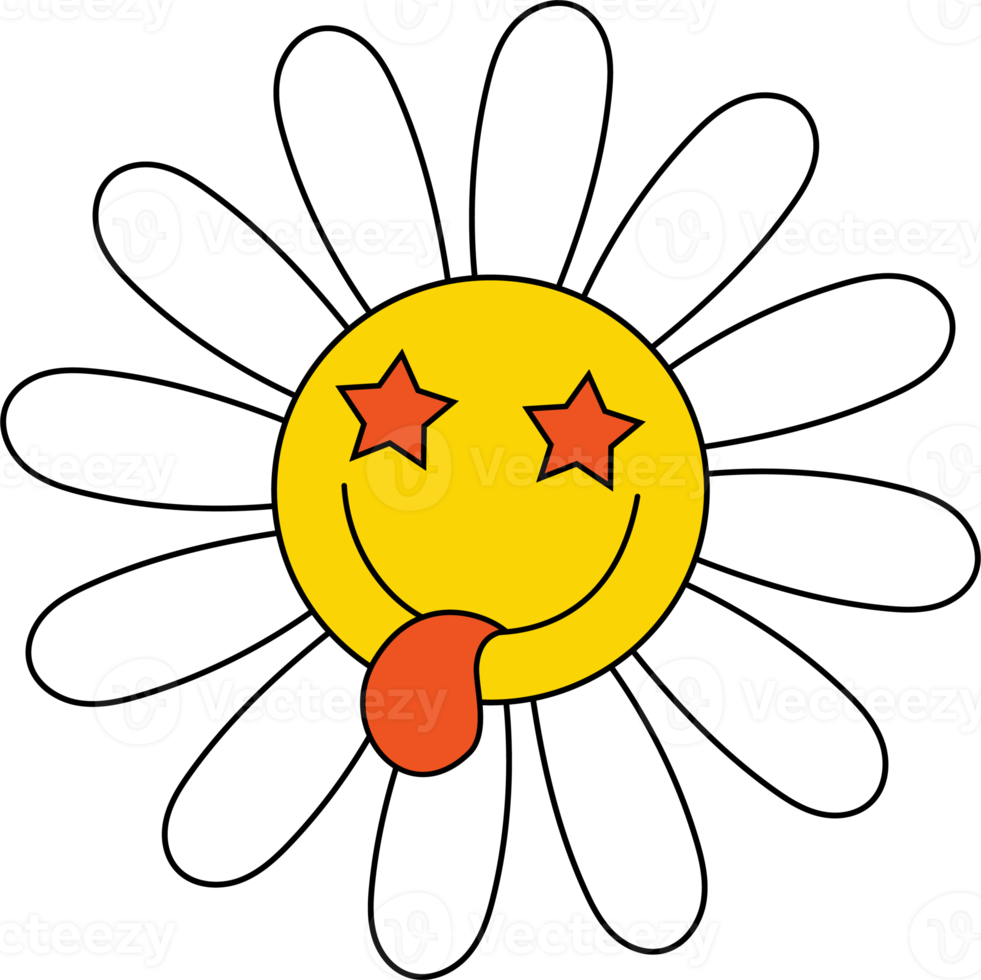 Free Cartoon daisy flowers with emoji face 8525500 PNG with Transparent  Background