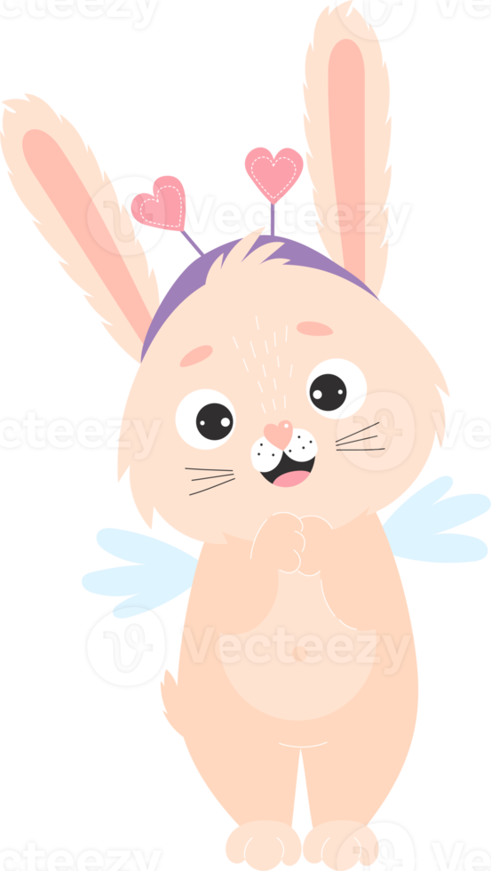 cute cupid bunny png
