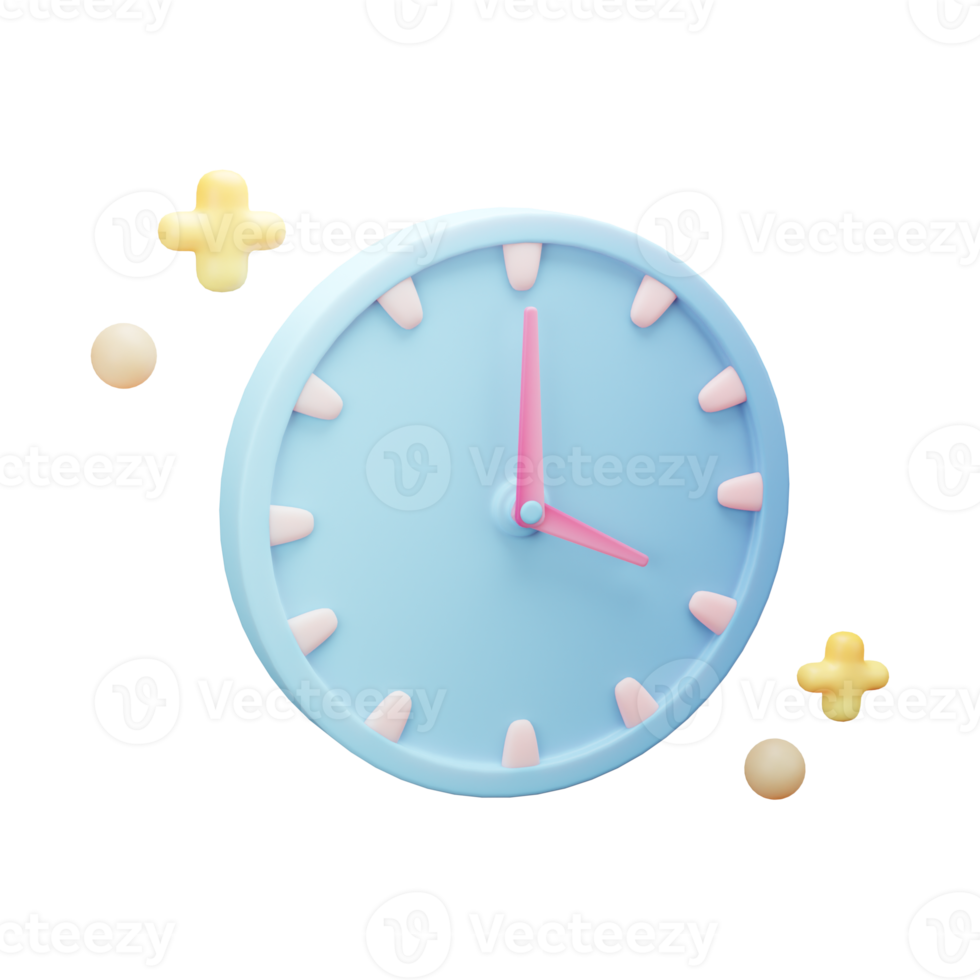 3D Business and Finance Icon, Wall clock, Used For Web, App, Etc png