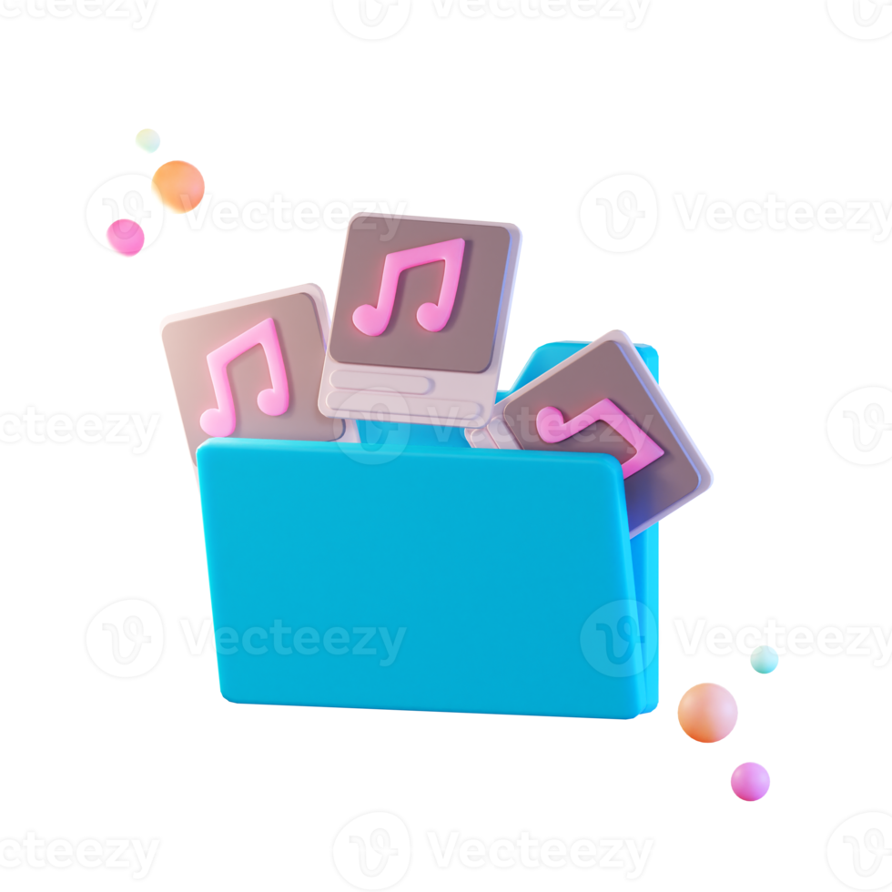 Data Files Audio, 3d icon Illustration png