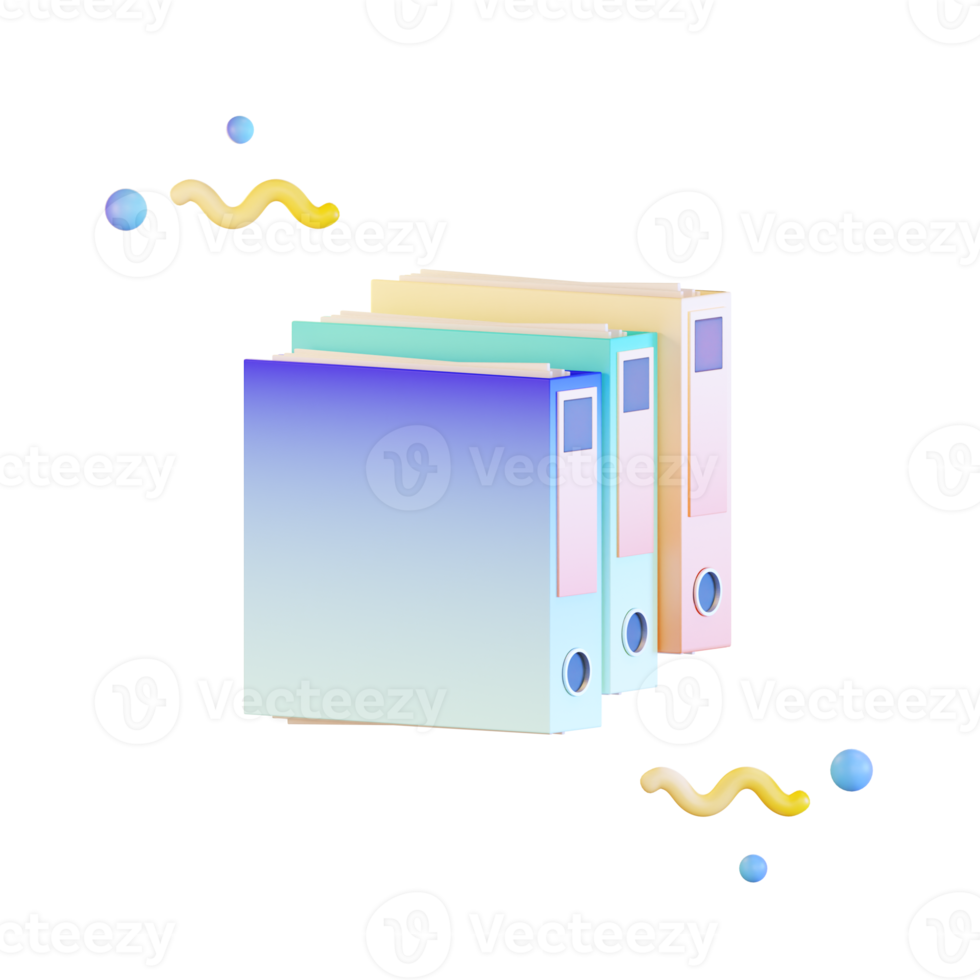 Document Files 3d Illustration png