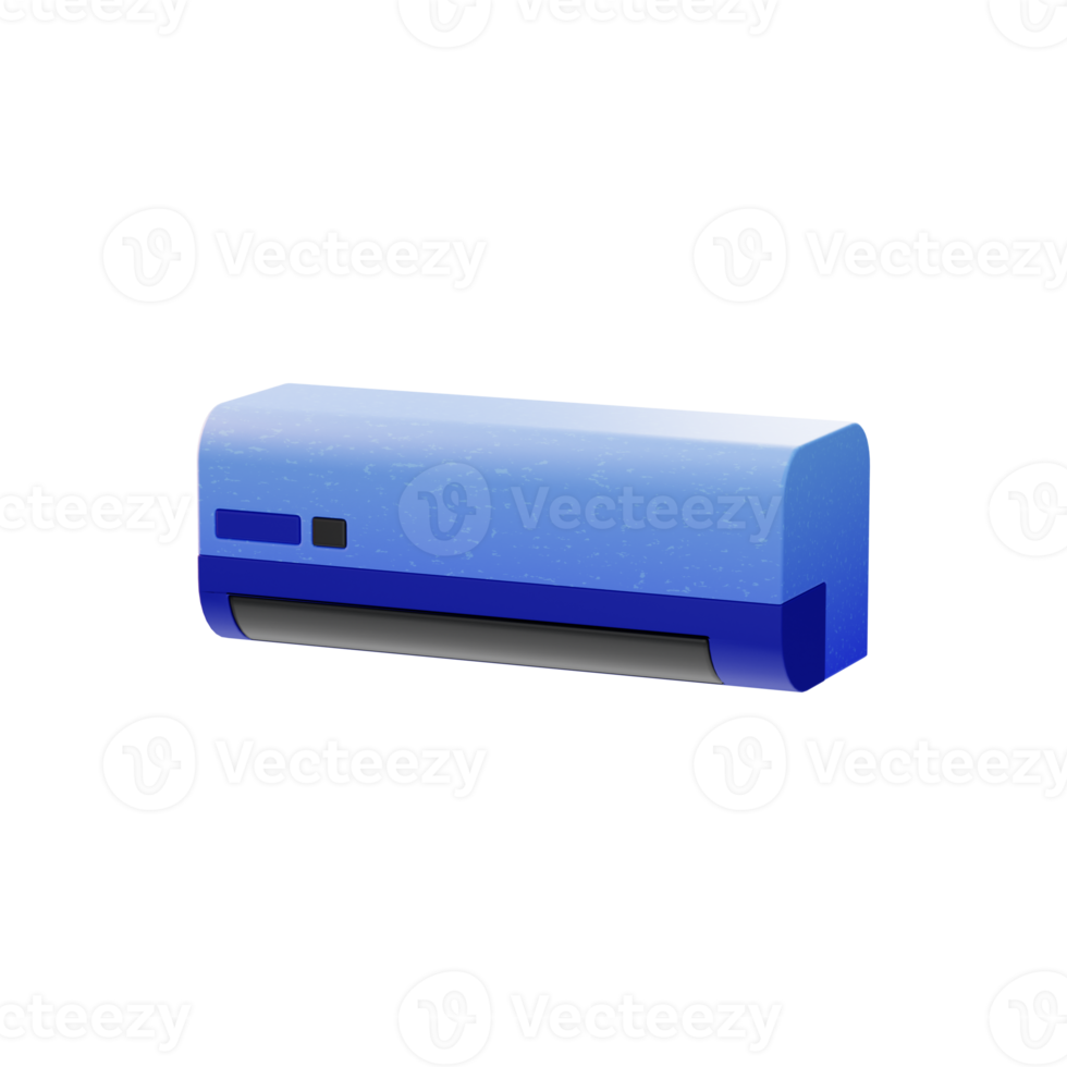 illustration 3d de l'icône électronique de l'appareil de climatisation png
