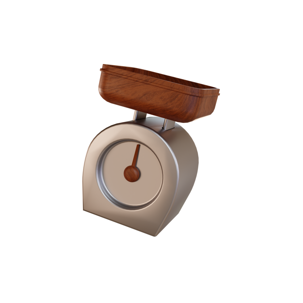 kitchen icon flour scale 3d design png