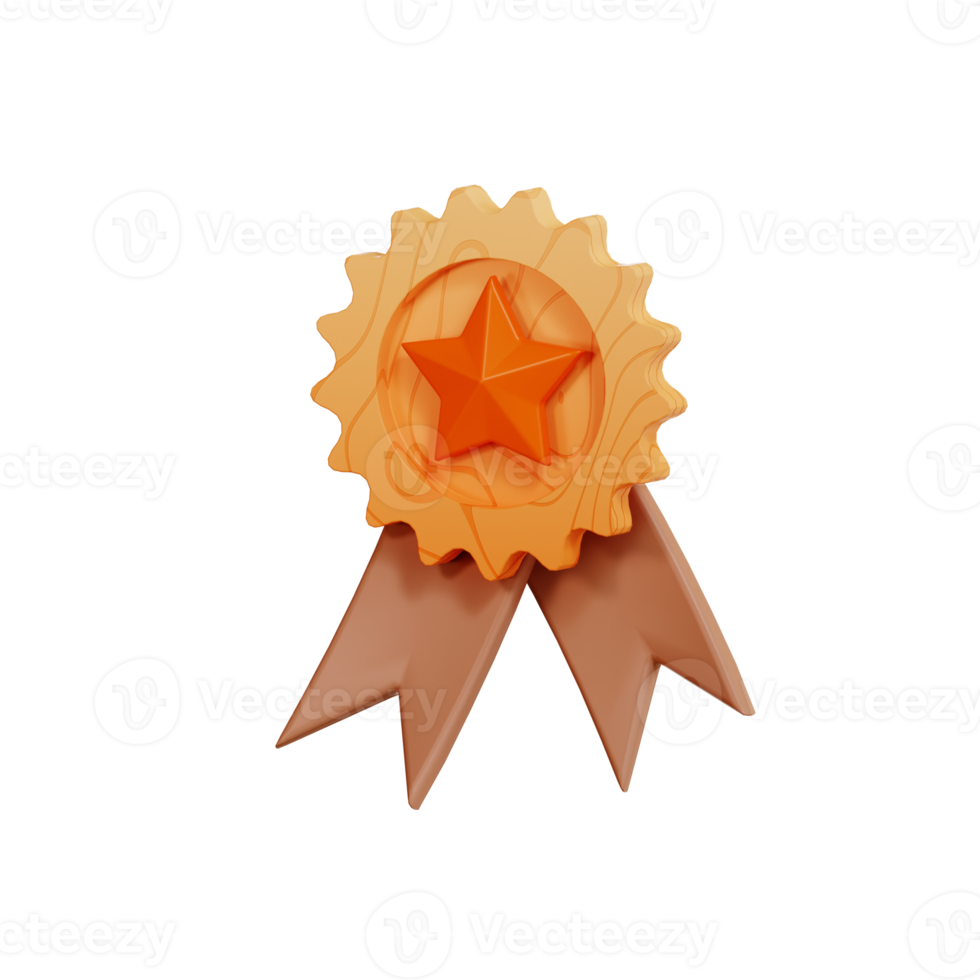 Award Education and school, icon 3d Illustration png