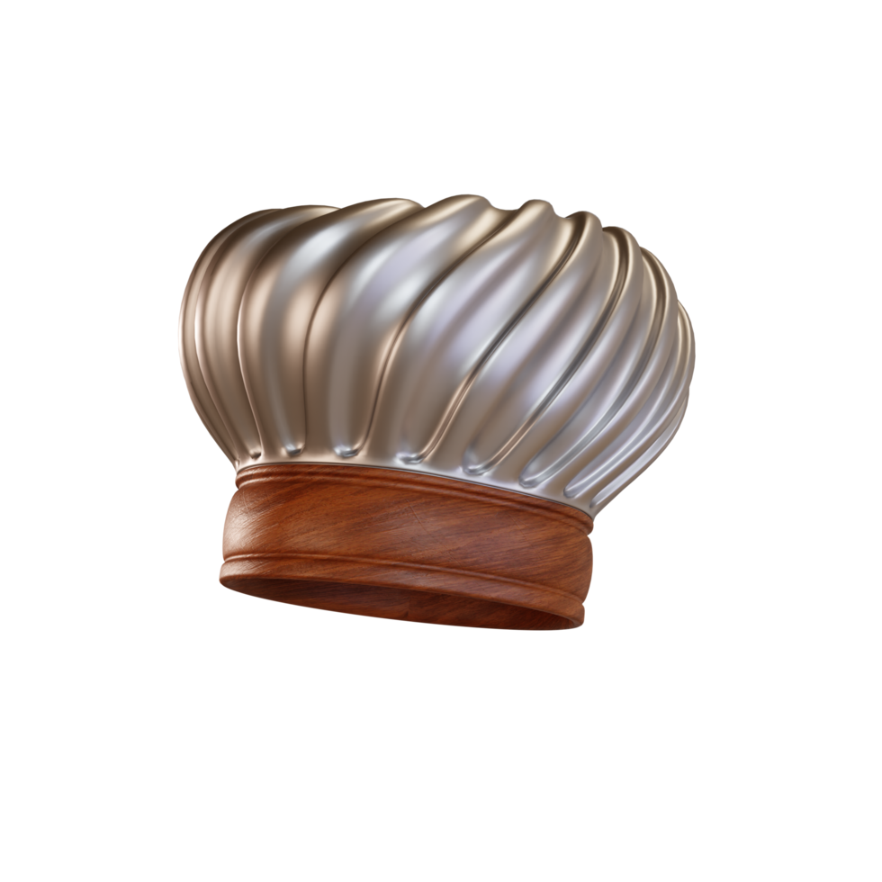 ícone de cozinha chapéu de chef design 3d png