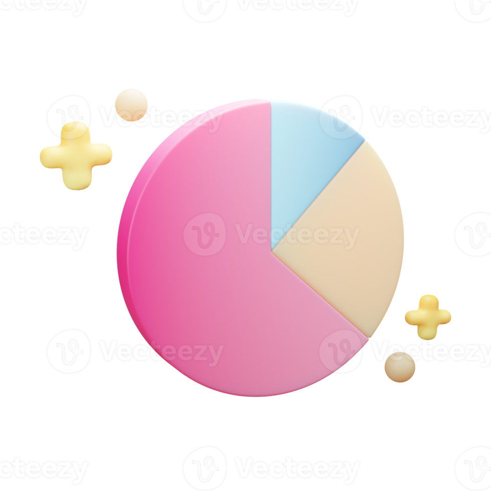 3d icona di affari e finanza, grafico, utilizzato per web, app, ecc png