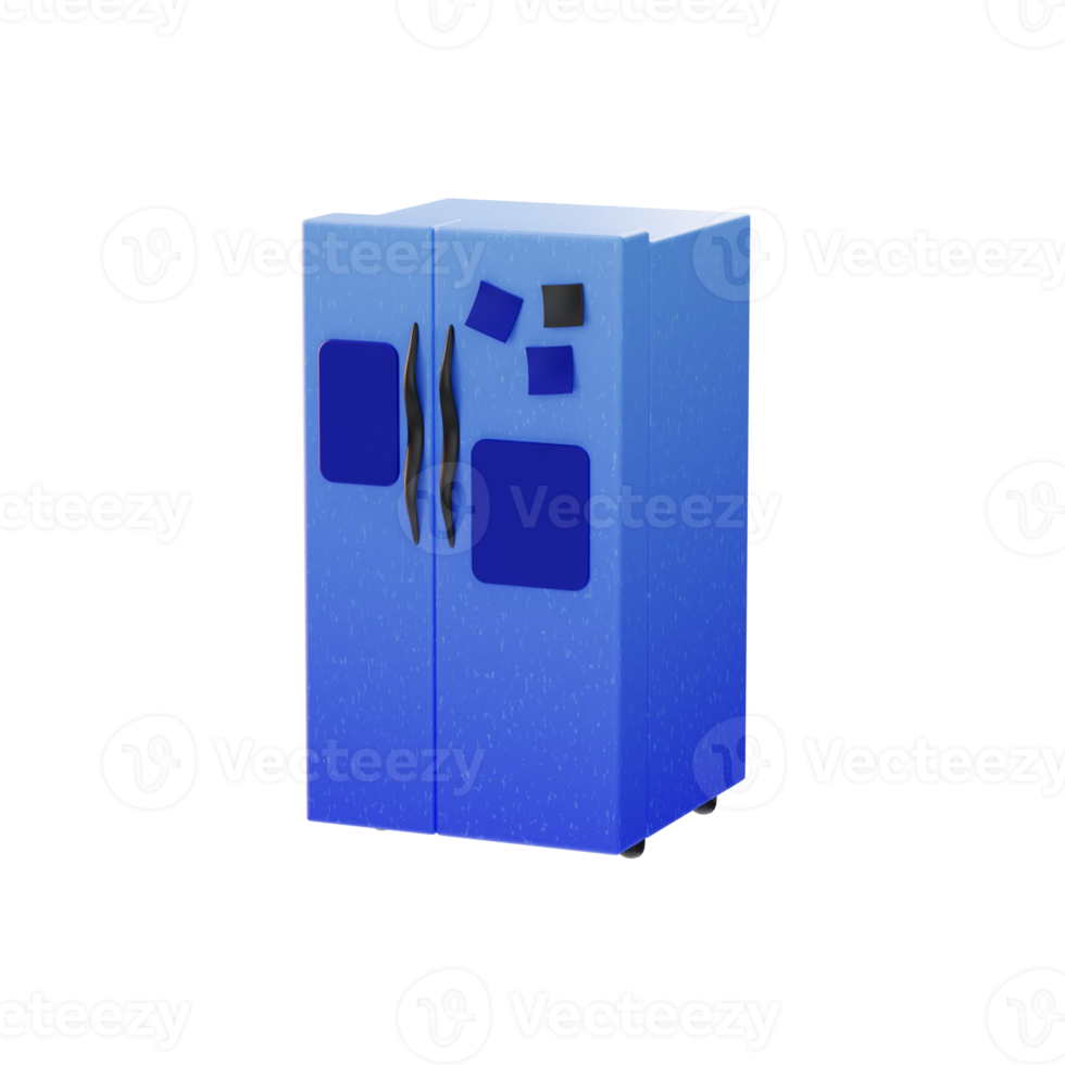 Refrigerator Device Electronic icon 3d illustration png