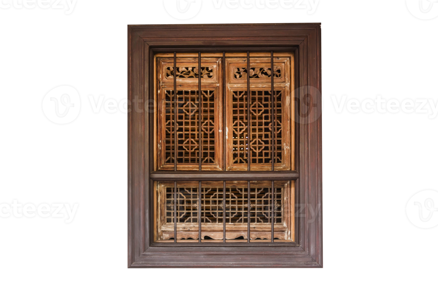 vecchia finestra vintage indossata porta di legno isolata png