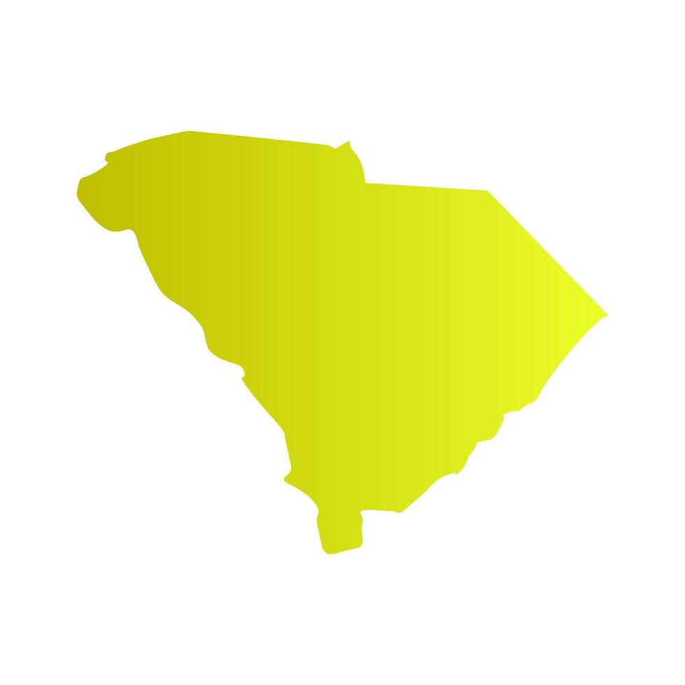 South Carolina illustrated map vector