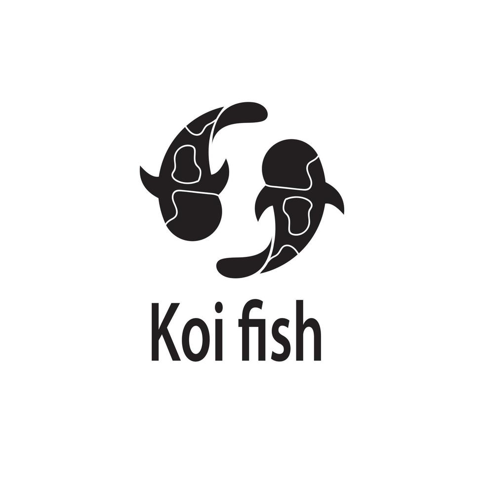 Two Fish logos. Luck, prosperity and good luck. vector graphics
