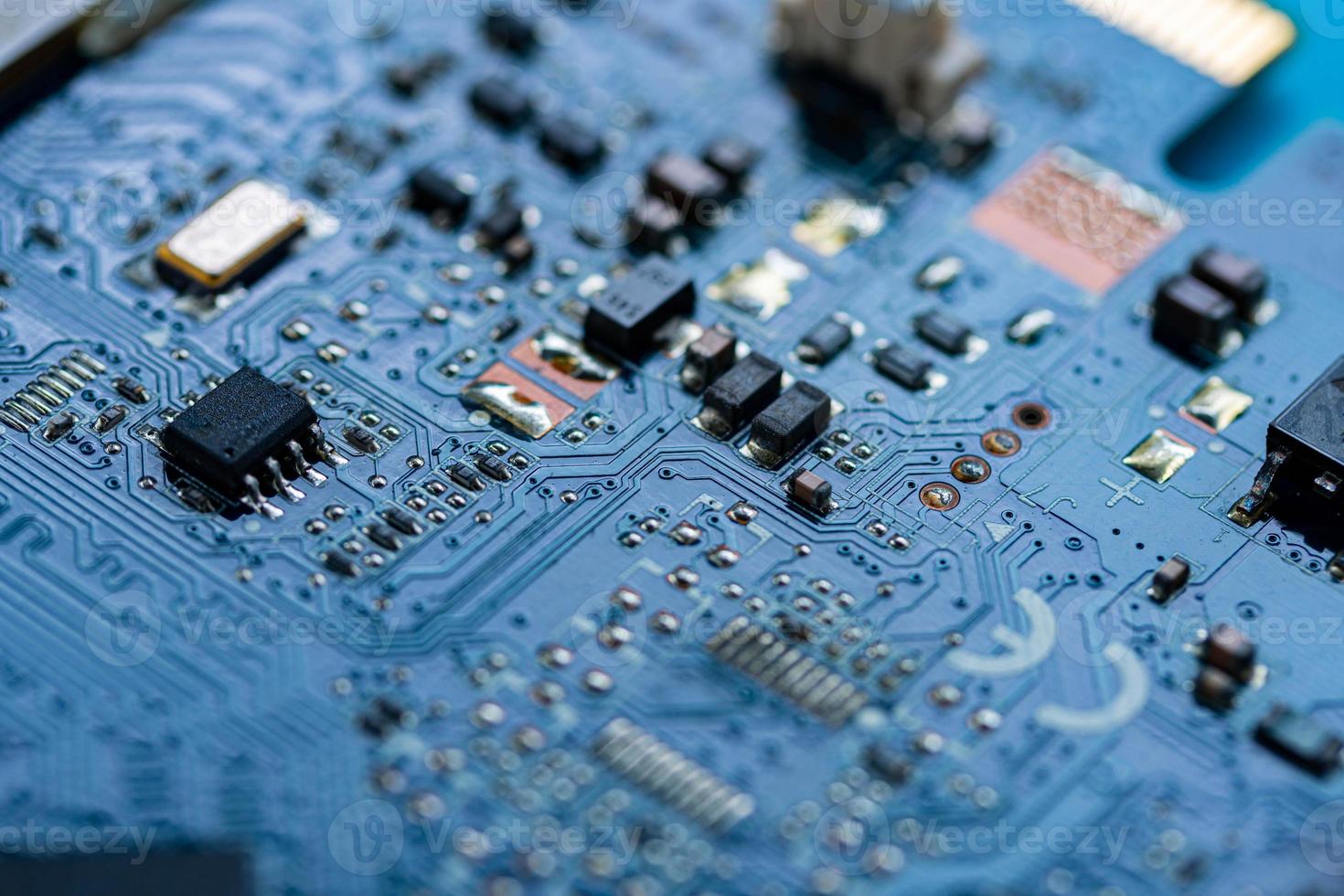 Circuit board computer background, electronic hardware texture photo