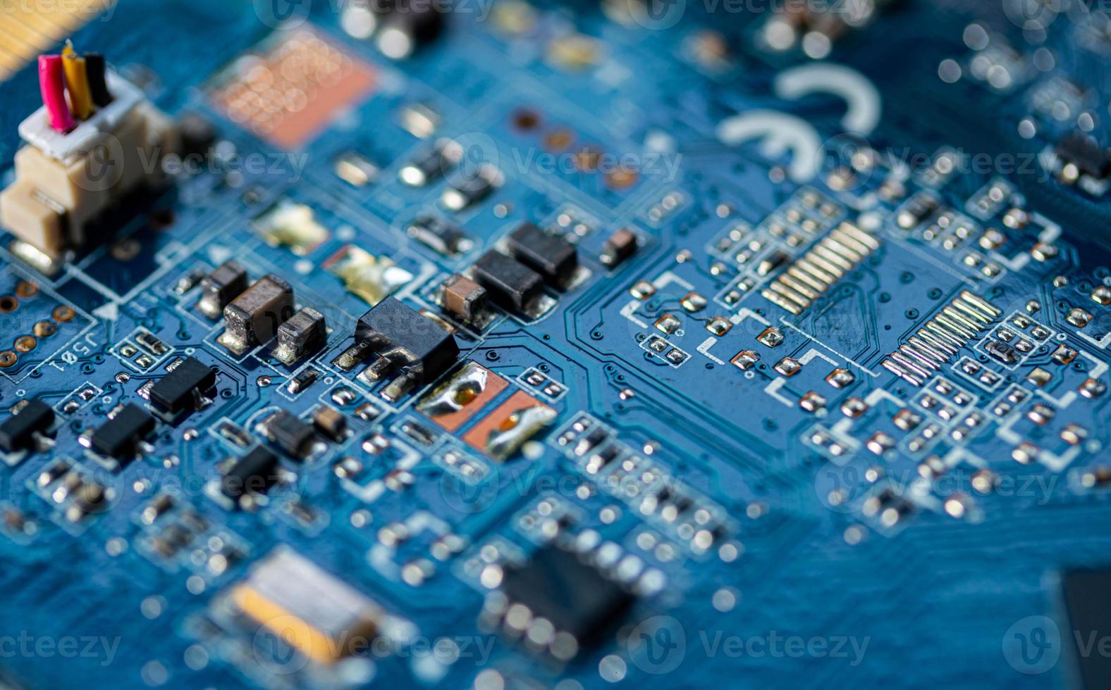 Circuit board computer background, electronic hardware texture photo