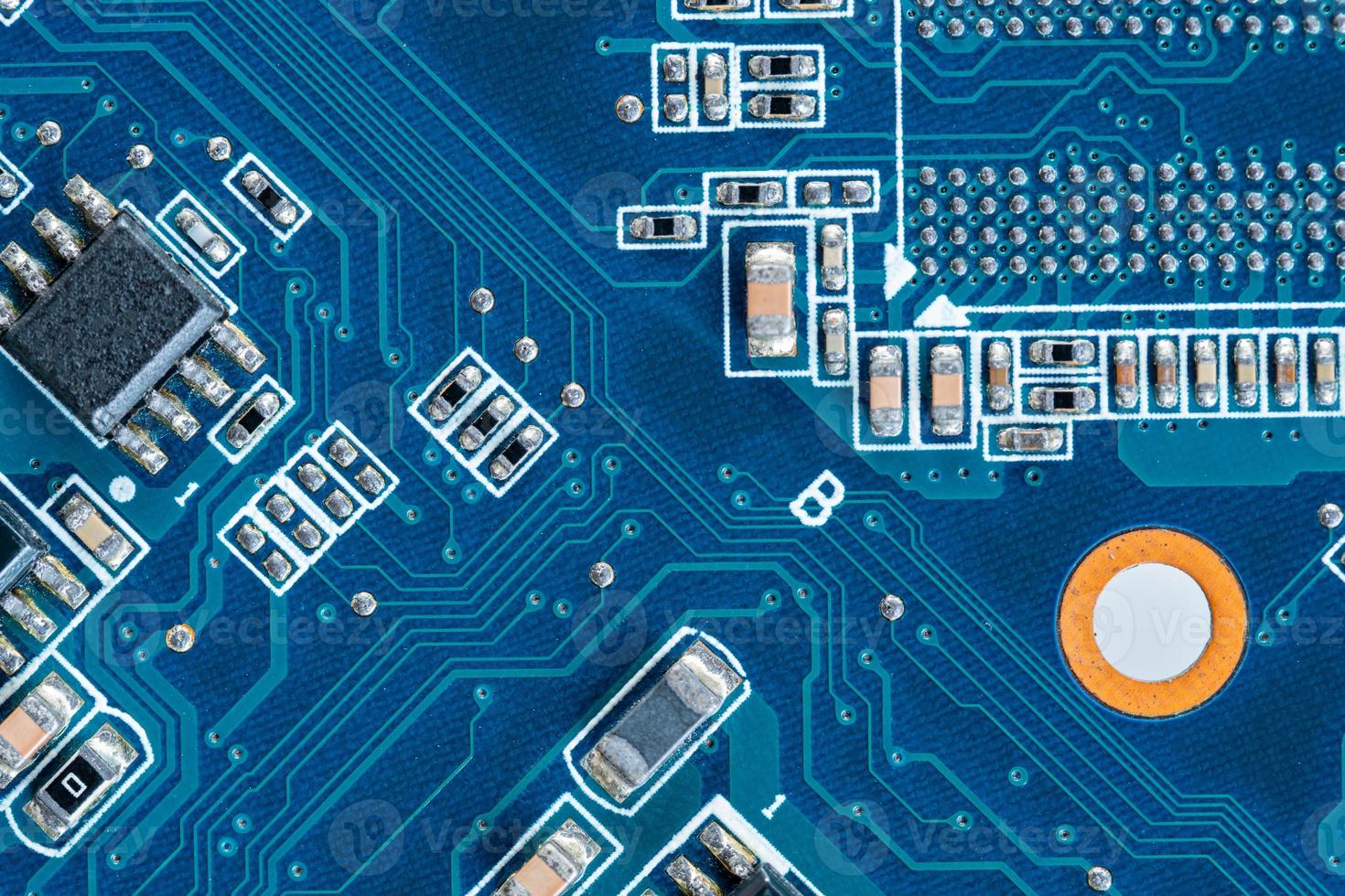 Circuit board computer background, electronic hardware texture photo