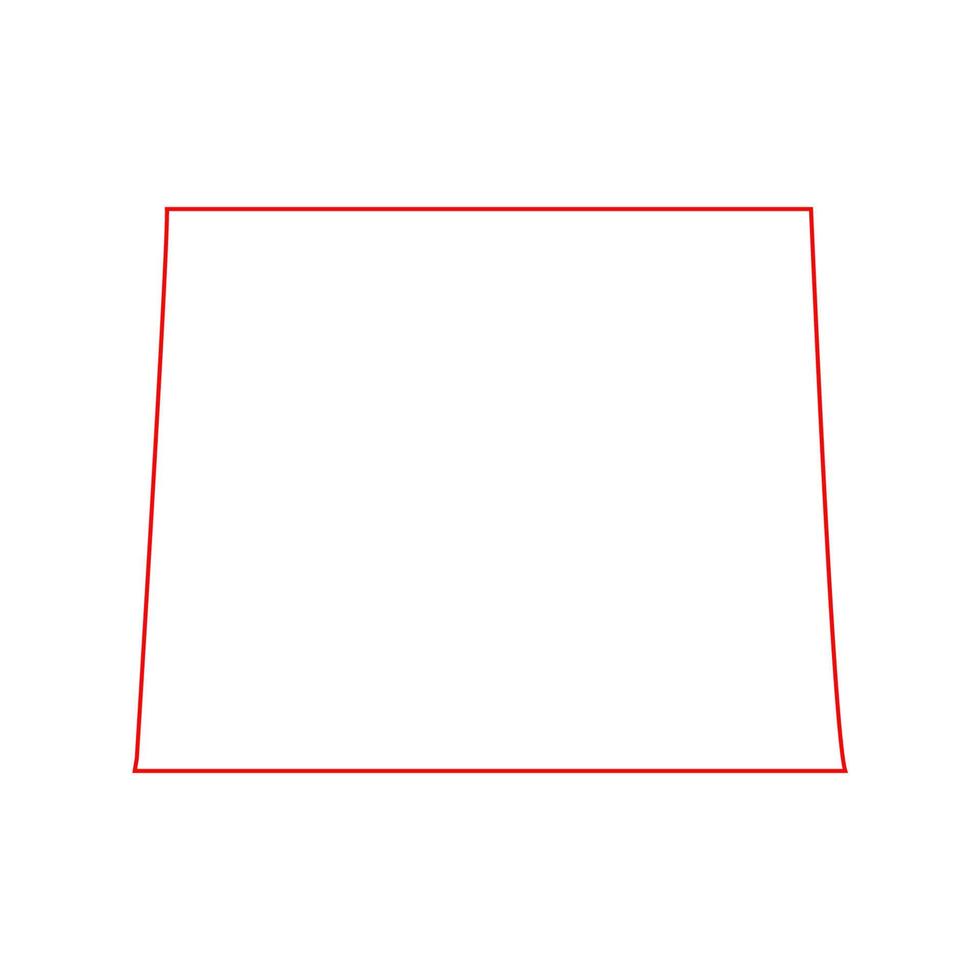 Wyoming map on white background vector