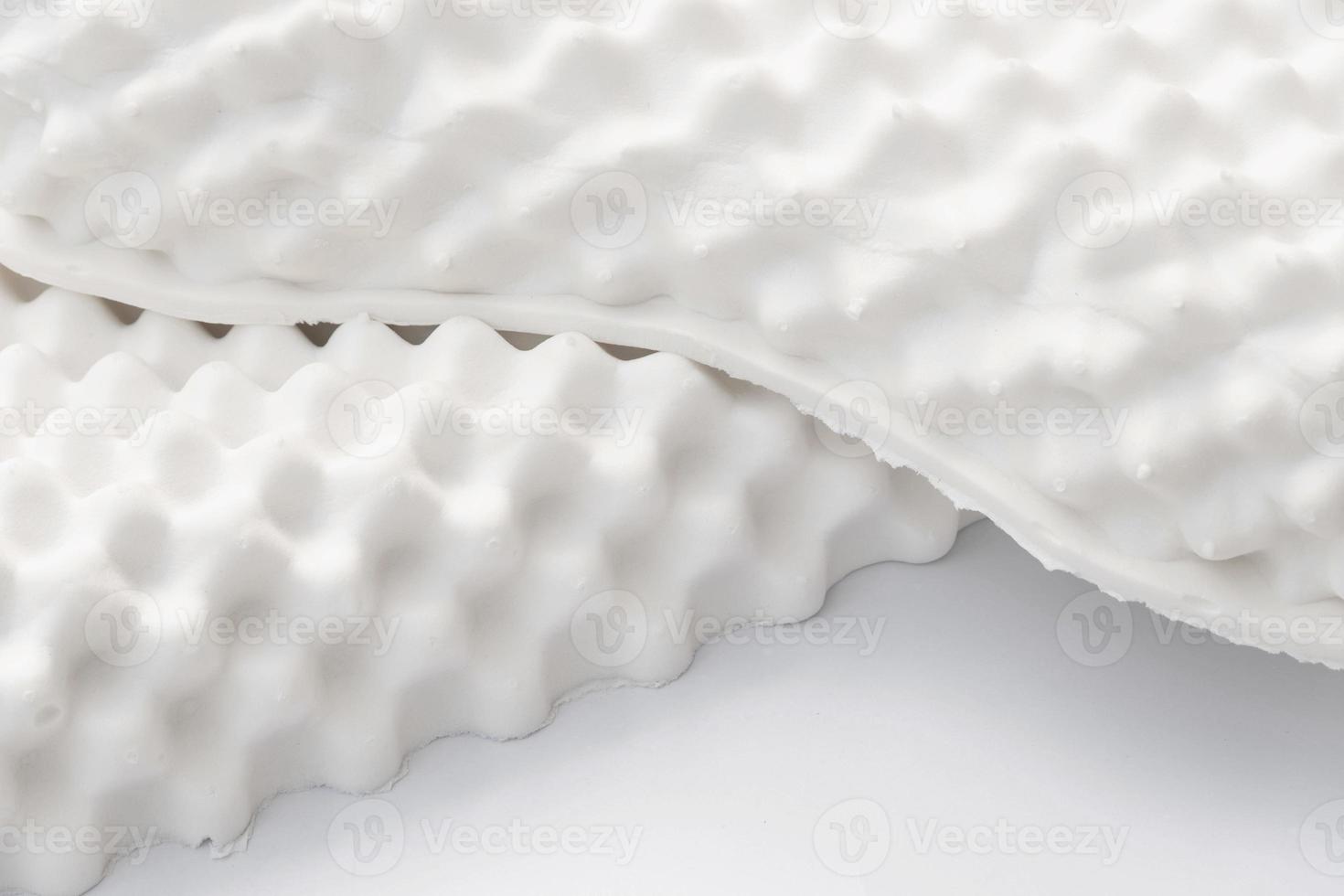 colchón, almohada y caucho de látex natural blanco para foto