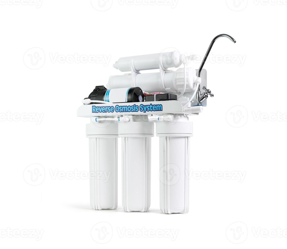 Ro Water purifier filter isolation on a white background with a cliping path. photo