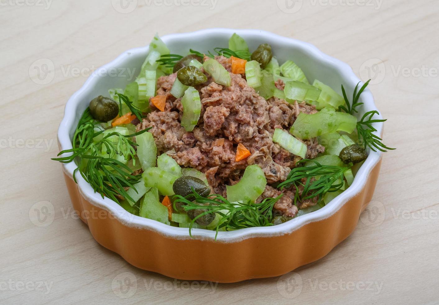 Tuna and celery salad 8527264 Stock Photo at Vecteezy