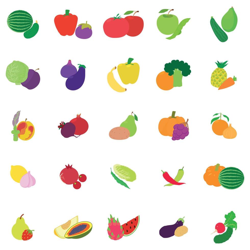 Vitamin boom icons set, isometric style vector