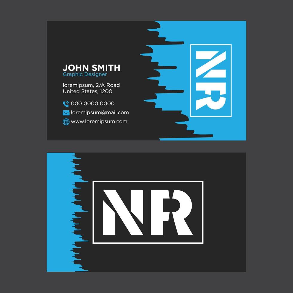 Abstract Business Card vector