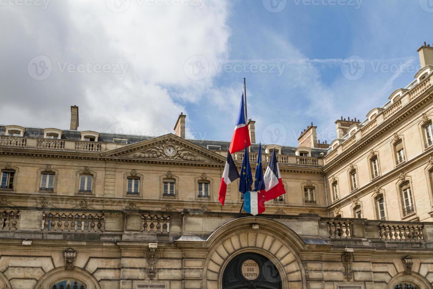 Historic building in Paris France photo